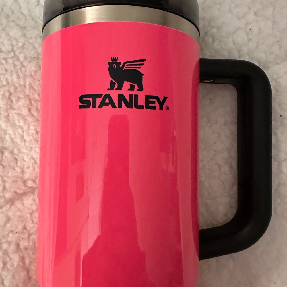 Stanley 40 oz Neon Pink Travel Mug - Picture 2 of 10